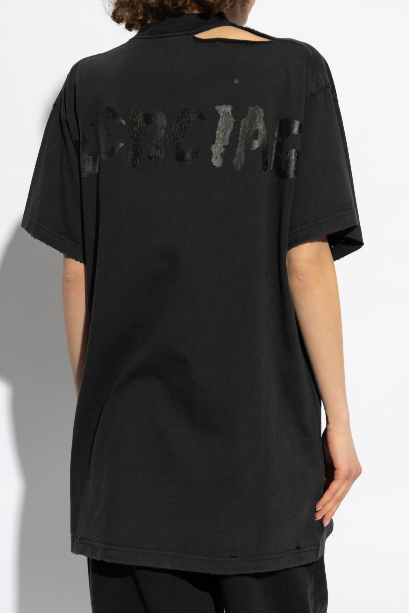 VIP【関税送料無料】希少 ALTEA BLACK COTTON T-SHIRT Balenciaga T-shirt with logo | Women's Clothing | Vitkac